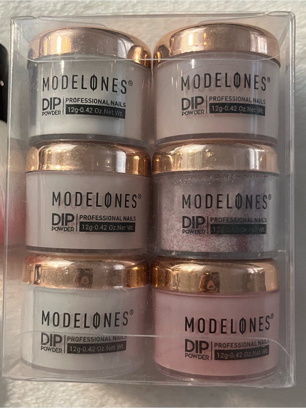 Modelones Dip Powder Nail Kit - 4 Colors + Liquids & Tools - Picture 2 of 6